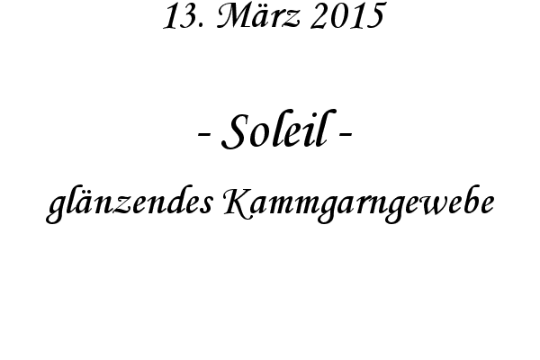 Soleil - glnzendes Kammgarngewebe
