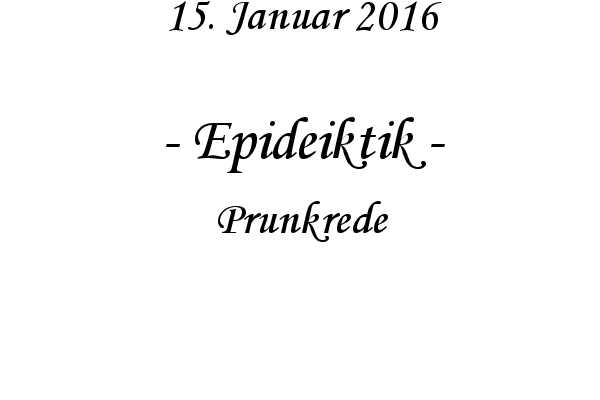 Epideiktik - Prunkrede
