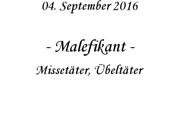 Malefikant - Missetter, beltter
