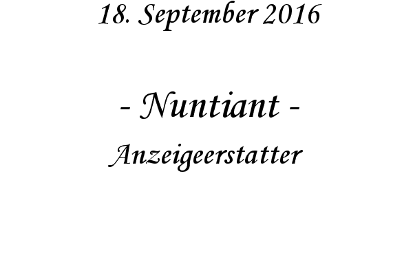 Nuntiant - Anzeigeerstatter
