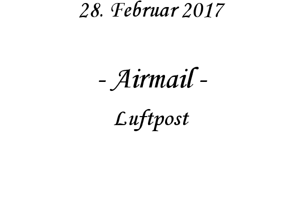 Airmail - Luftpost

