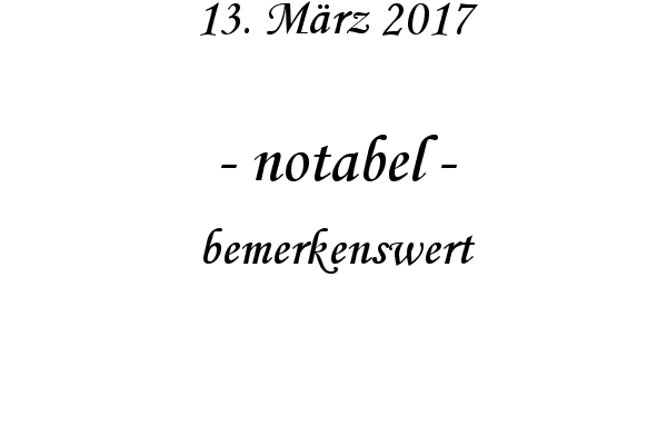 notabel - bemerkenswert
