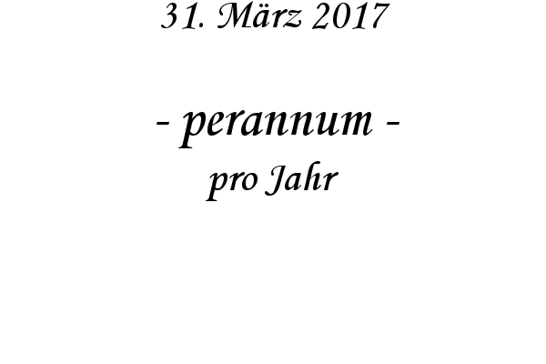 perannum - pro Jahr
