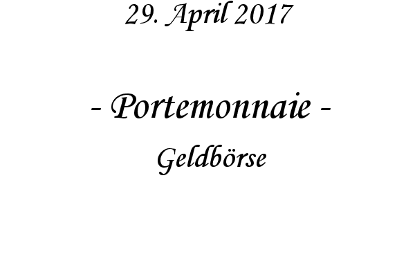 Portemonnaie - Geldbrse
