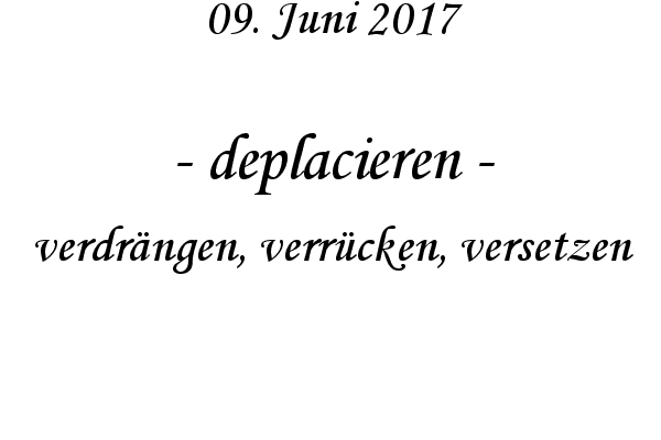 deplacieren - verdrngen, verrcken, versetzen
