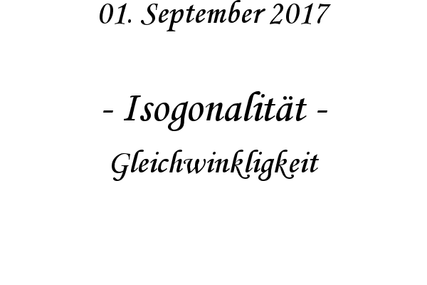 Isogonalitt - Gleichwinkligkeit
