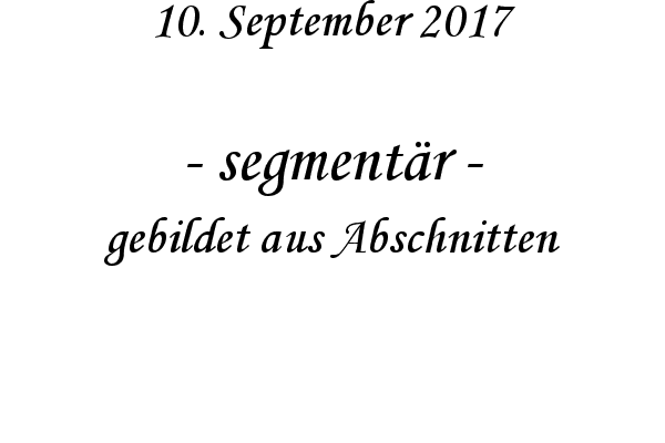 segmentr - gebildet aus Abschnitten
