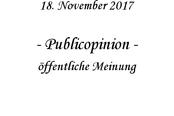 Publicopinion - ffentliche Meinung
