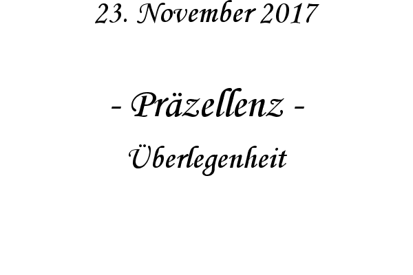 Przellenz - berlegenheit
