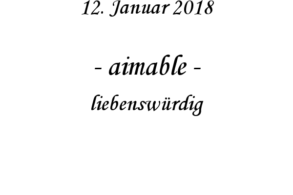 aimable - liebensw�rdig