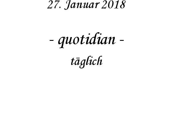 quotidian - t�glich