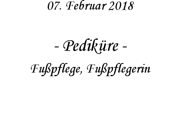 Pedik�re - Fu�pflege, Fu�pflegerin