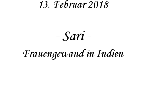 Sari - Frauengewand in Indien