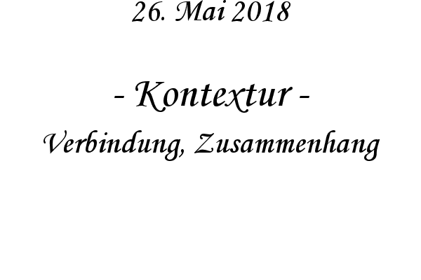 Kontextur - Verbindung, Zusammenhang