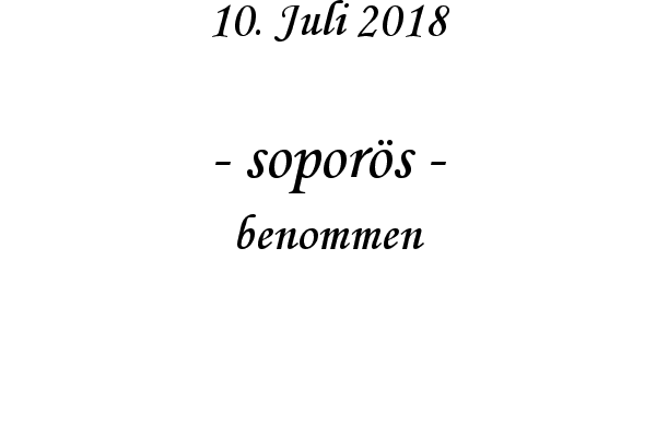 sopors - benommen
