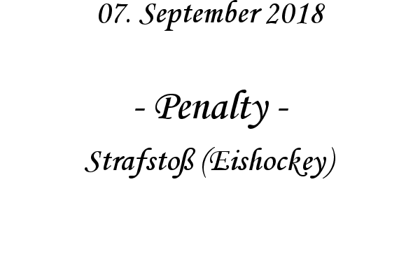 Penalty - Strafsto (Eishockey)
