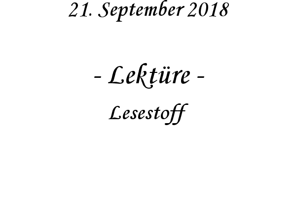 Lektre - Lesestoff

